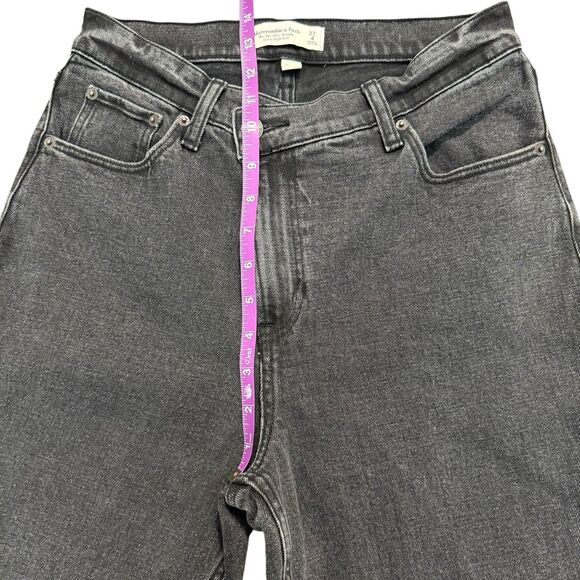Abercrombie & Fitch Black 90’s slim straight ultra high rise jeans - Picture 9 of 10